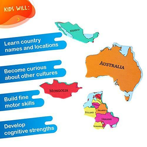 GeoToys — GeoPuzzle World — Educational Kid Toys for Boys and Girls, 68
