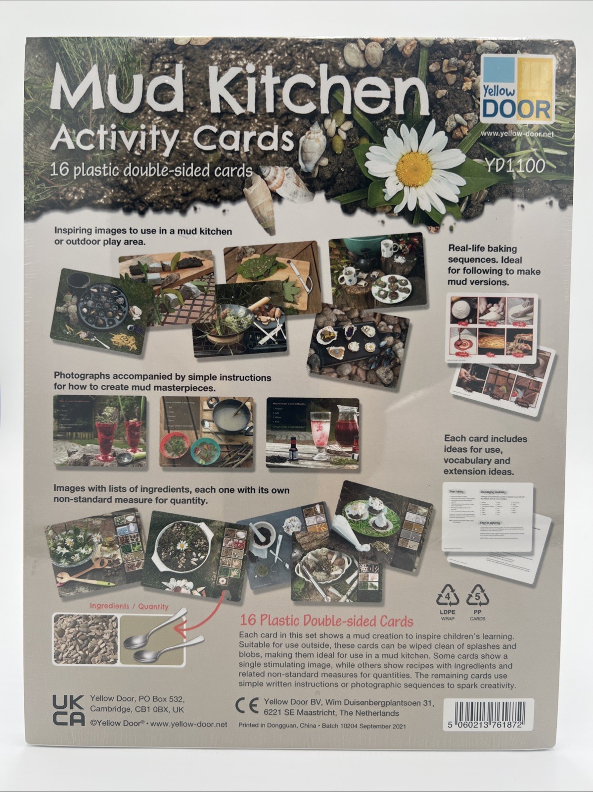 Mud Kitchen Activity Cards YD1100 For Children Four and Up￼￼￼
