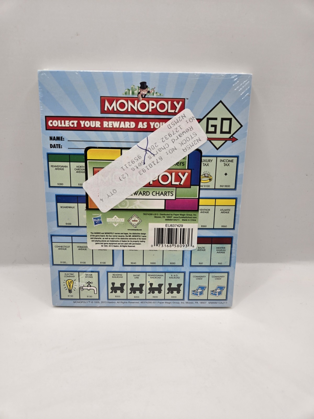 Eureka Monopoly Mini Reward Charts & Stickers Set Classroom Teacher Incentive