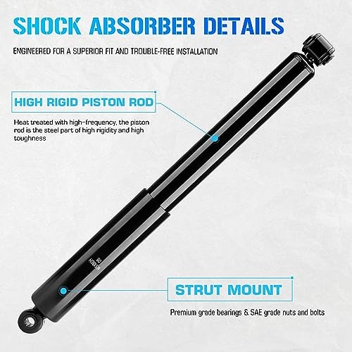 Rear Complete Struts Compatible with 10-17 GMC Terrain / 05-17 Chevy Equinox /