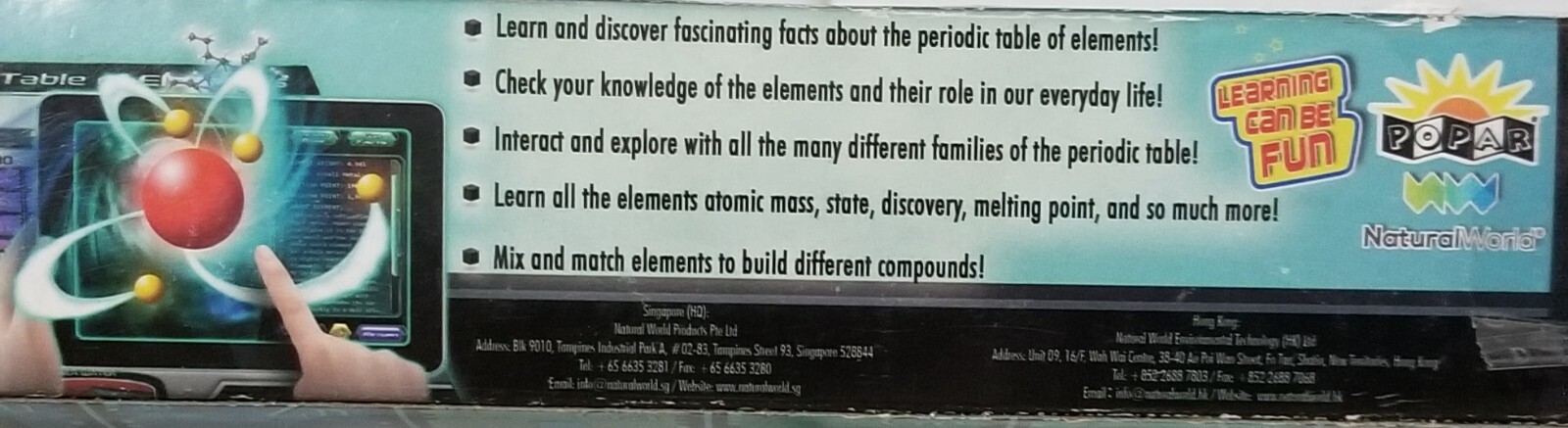 Periodic Table of Elements Interactive Laminated Wall Chart New