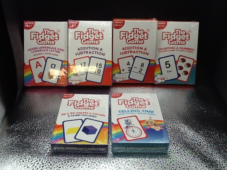 The Fidget Game Sight Words Pre-K to Grade 3 Set Learning Flash Cards New Set 6