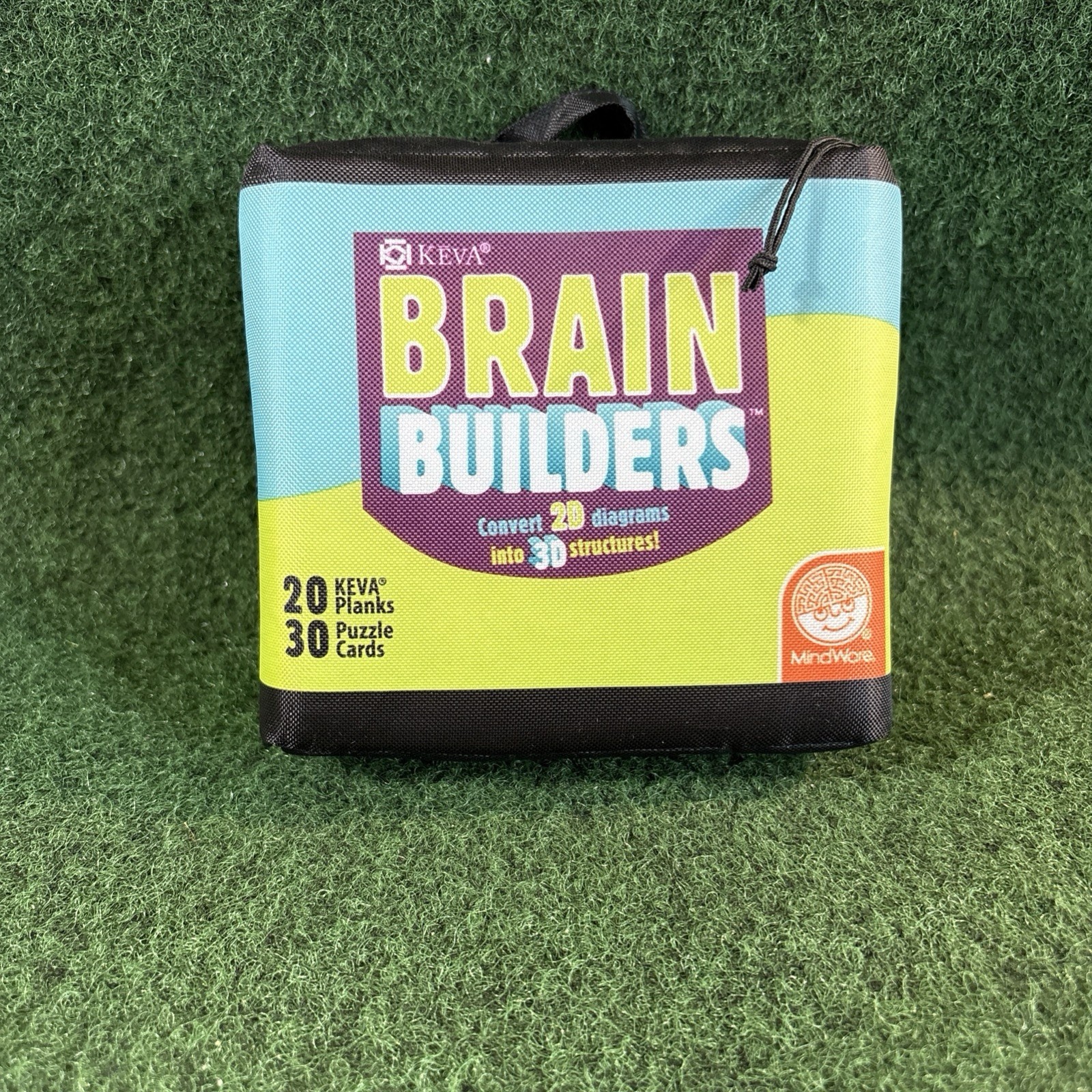 Keva Brain Builders Mind Ware 20 Keva Planks 30 Puzzle Cards