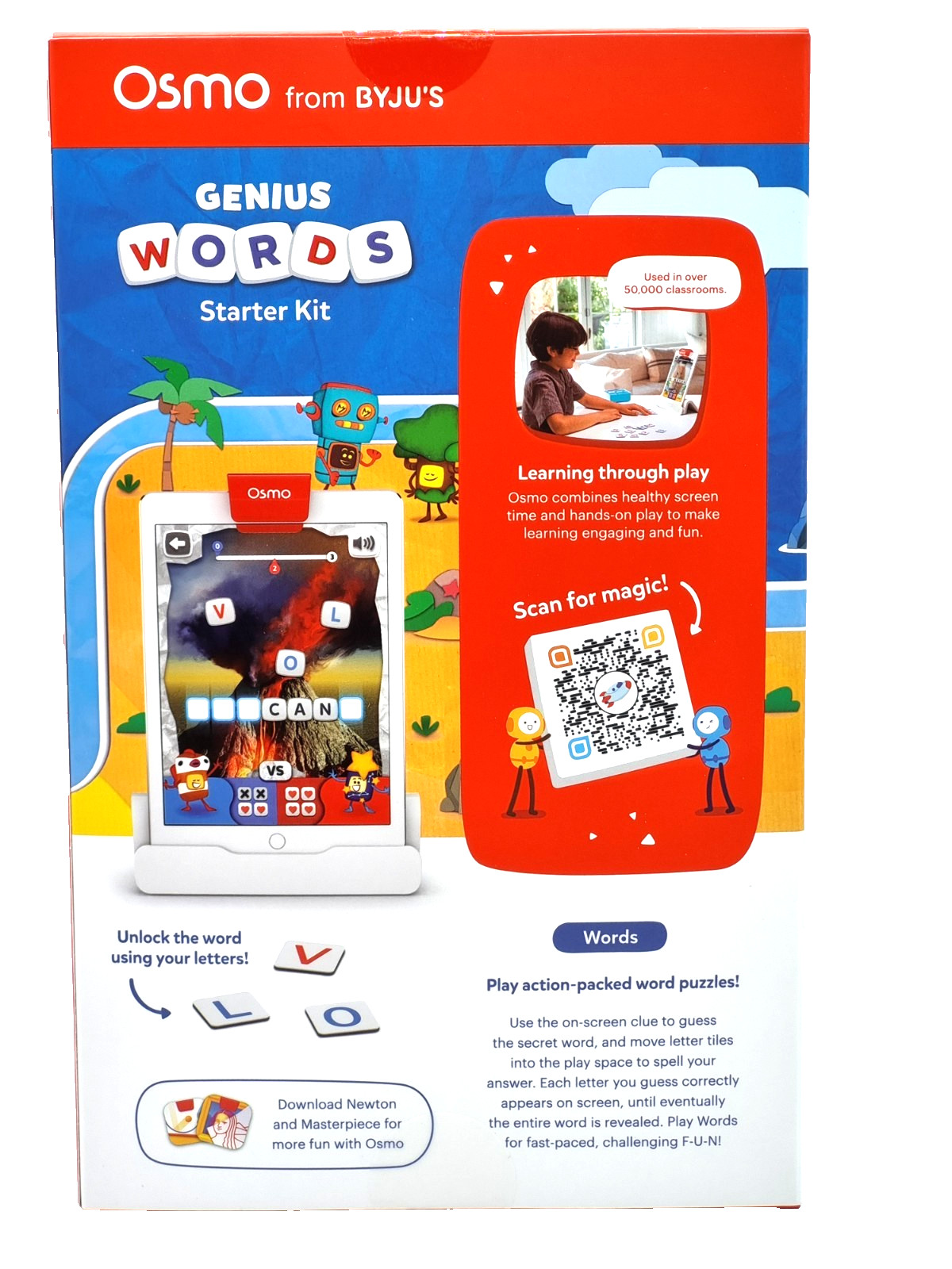 Osmo Genius Words Starter Kit (Ages 6–10) – No Tablet Included – Brand New