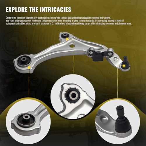 TUCAREST 10Pcs Suspension Kit Fit For 2009-2014 Ni-ssan Murano, 2 Front Lower Co