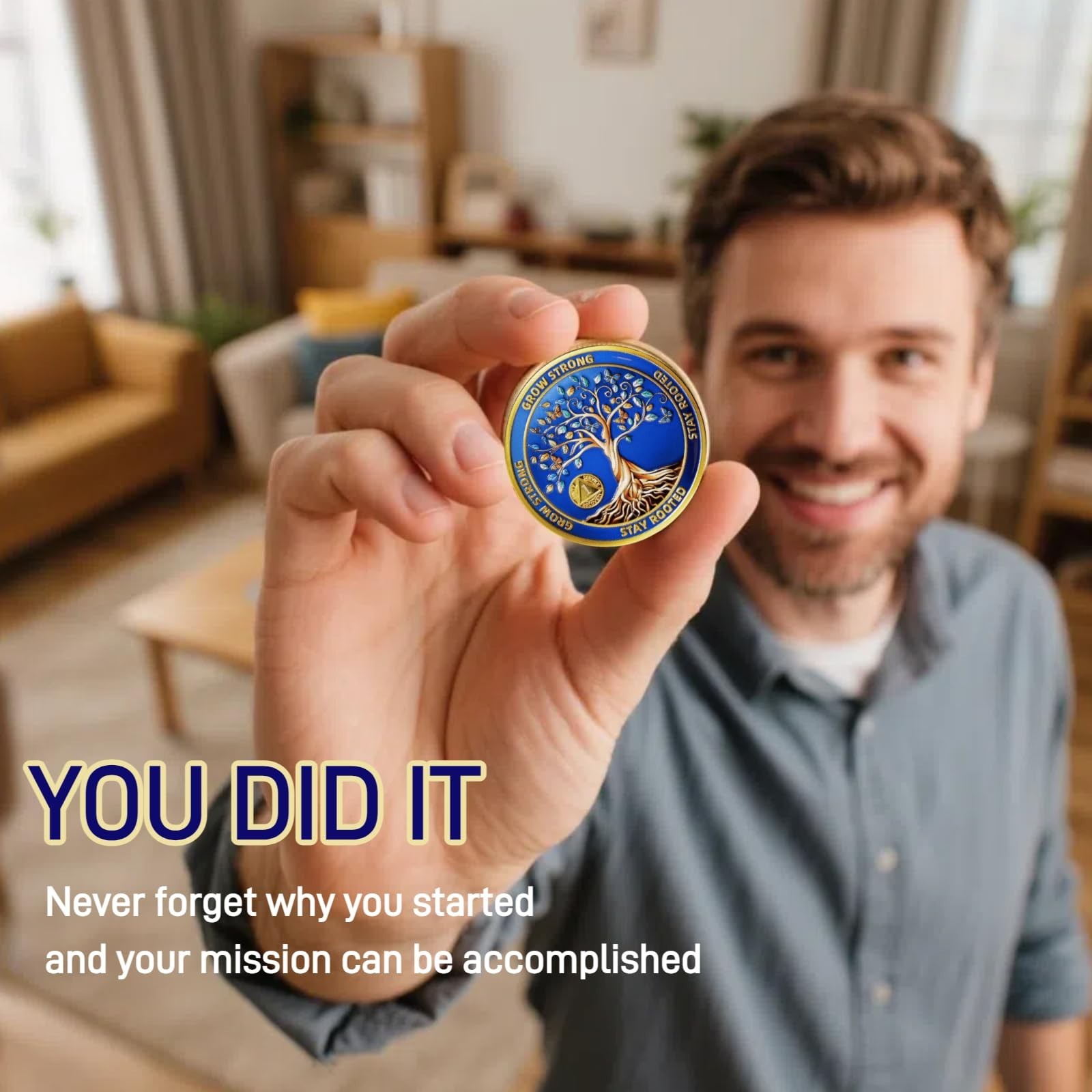 Dancing for Life One Year Sobriety Coin-Recovery Coin 1 Year Sobriety Coin fo…
