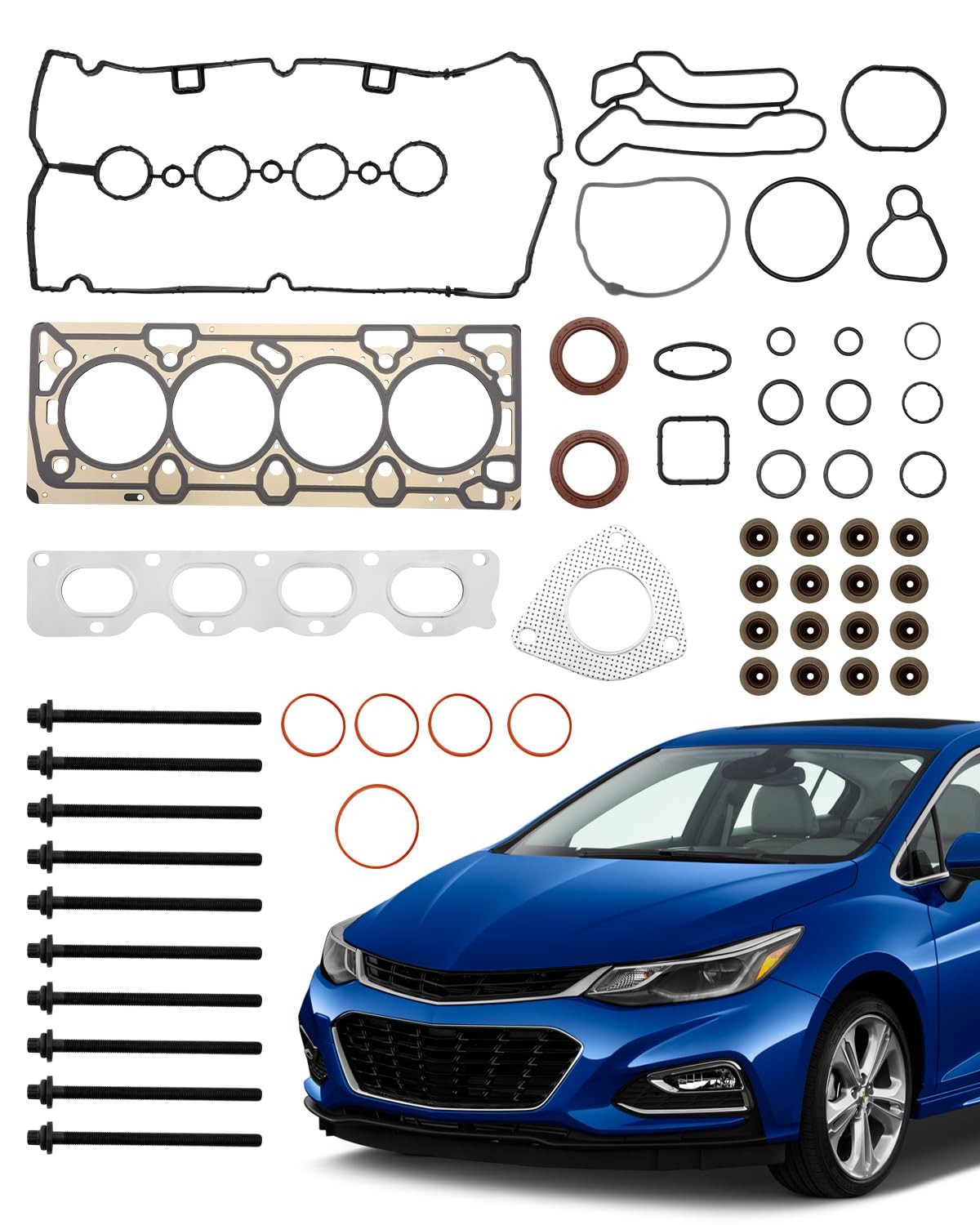 Engine Head Gasket Set 1.8 L, Compatible with 2011-2017 Chevy Sonic/Cruze L4…