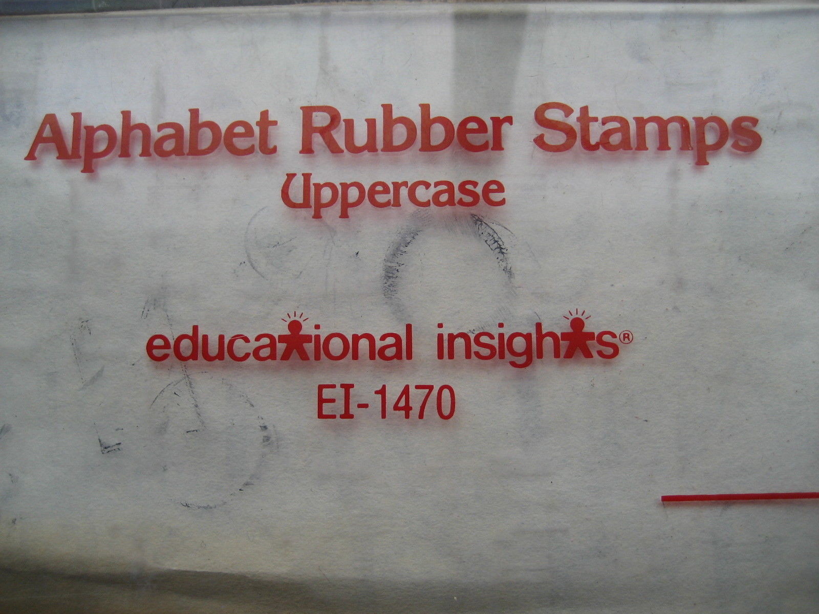 Uppercase Alphabet Stamps PLASTIC HANDLE Educational Insights TAIWAN