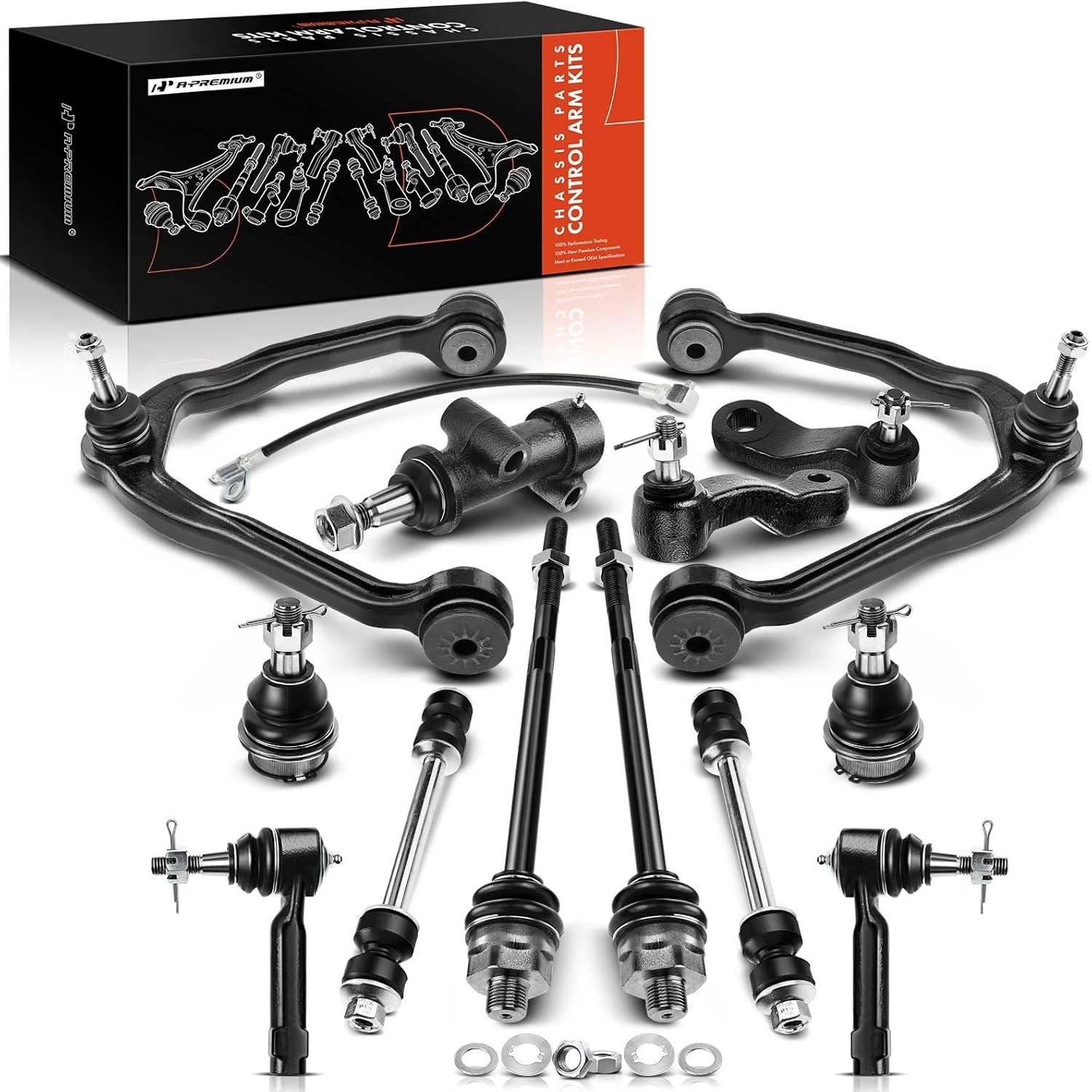 A-Premium 13Pc AWD 4WD Front Suspension Kit Chevy GMC