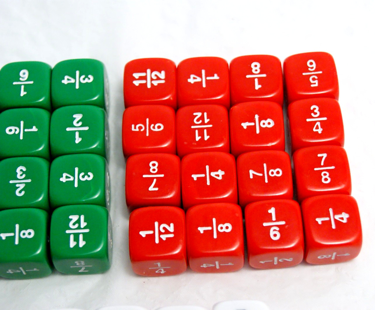 48 Fraction Dice 4th Grade Educational Small Group Game Activity Homeschool