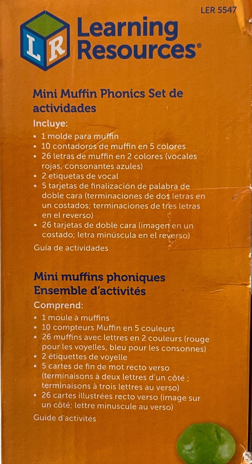 Learning Resources Mini Muffin Phonics Activity Set ABC Learning Preschool Toys
