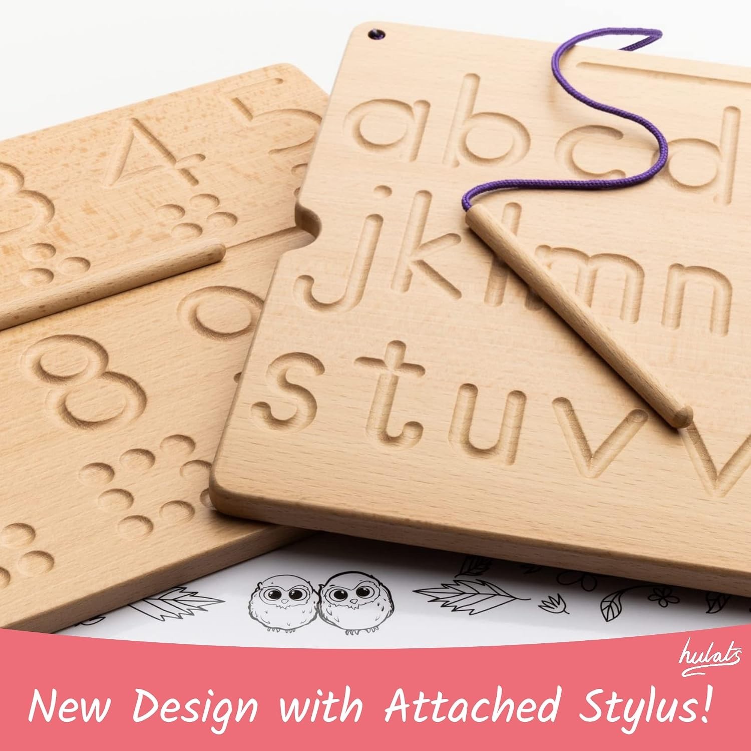Learn to Write – Number & Letter Tracing Boards for Kids Ages 3-5 – Wooden Al…