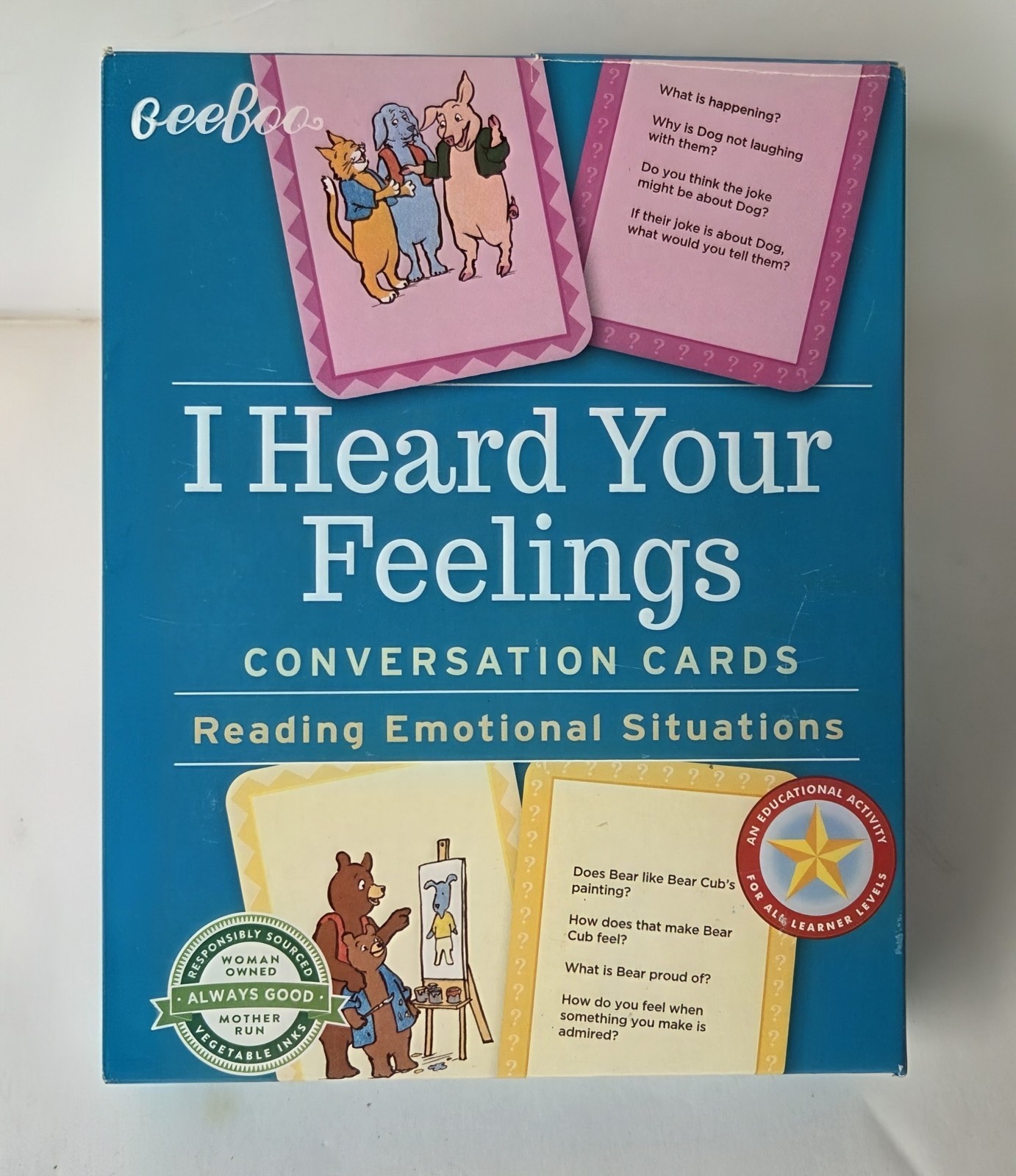 I Heard Your Feelings Conversation Cards – Reading for Emotional Development
