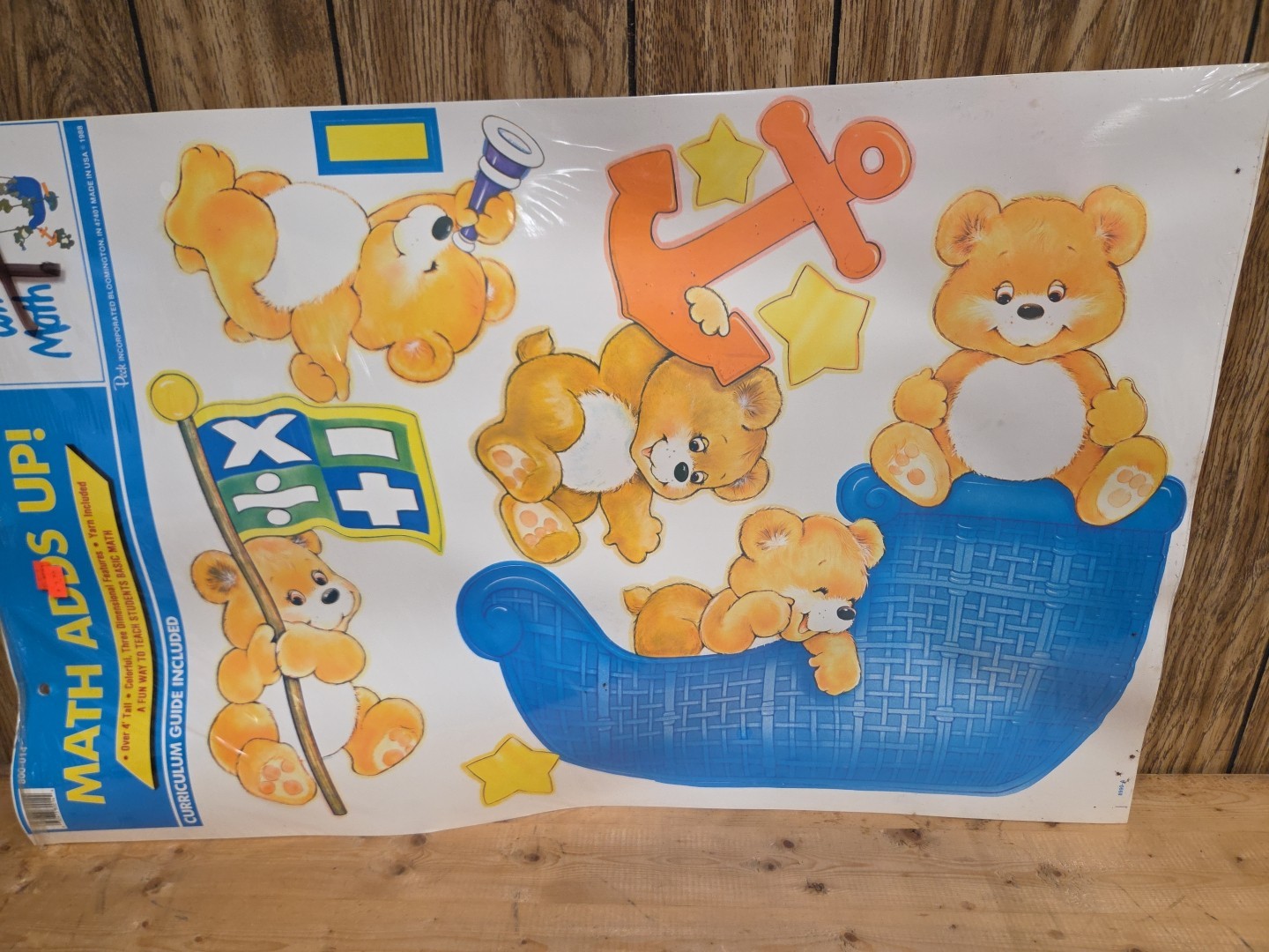 Vintage 1988 Math Adds Up! Bulletin Board Set By Peck Inc.