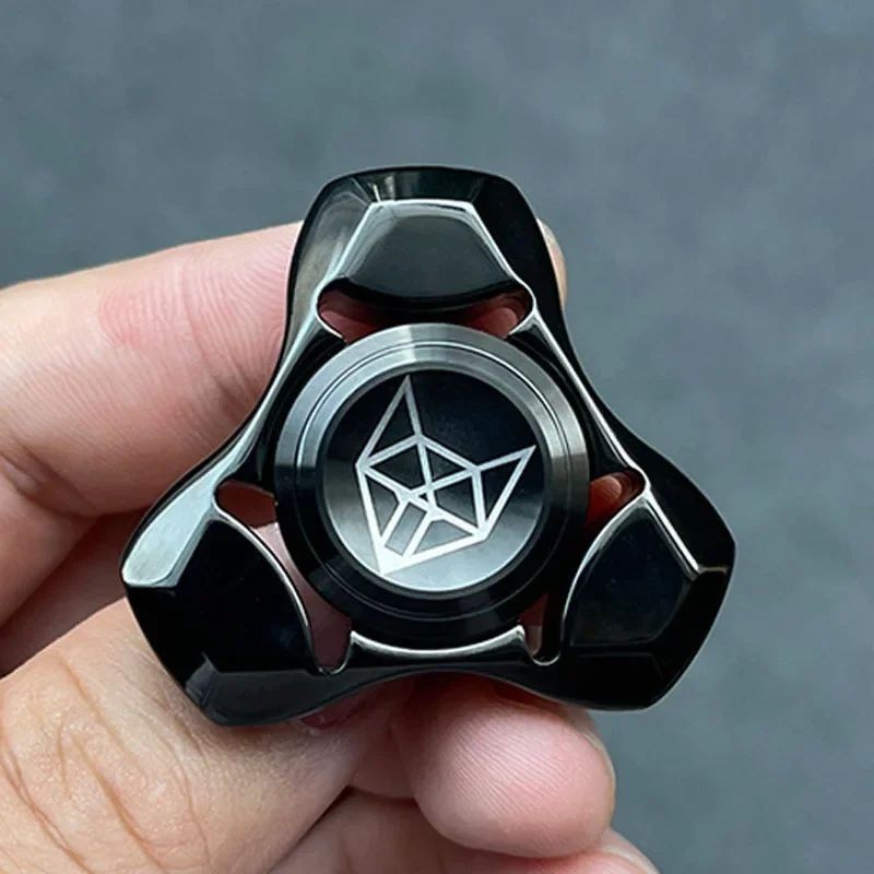 EDC Stainless Steel Mini Fidget Spinner – Metal Hand Stress Relief Spin Toy
