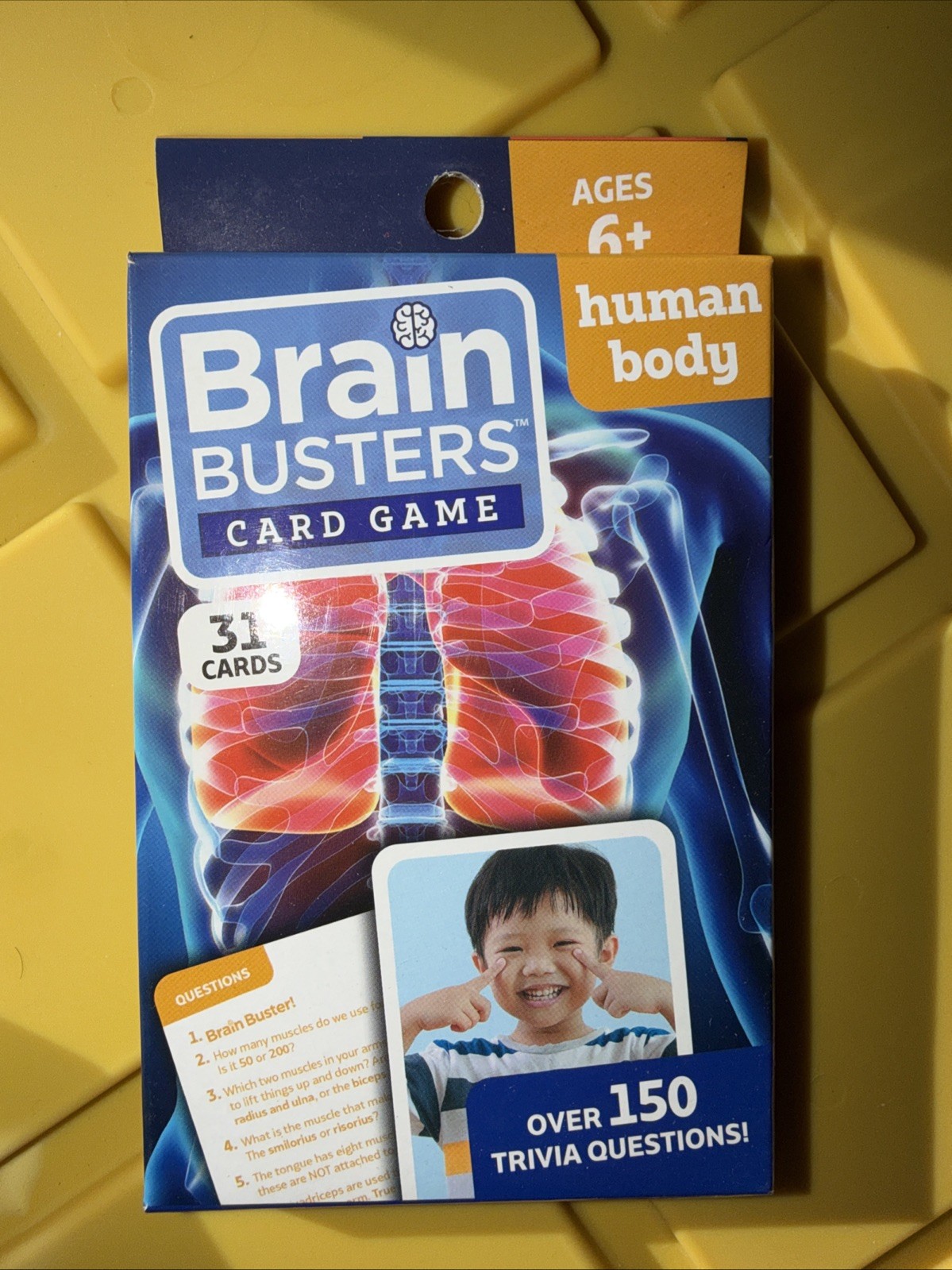 Brain Busters Card Game Human Body 2018 Papp International Beaver Books