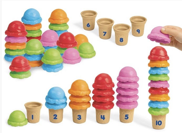 Lakeshore Ice Cream Counting Set Incomplete Pretend Play Math Toy