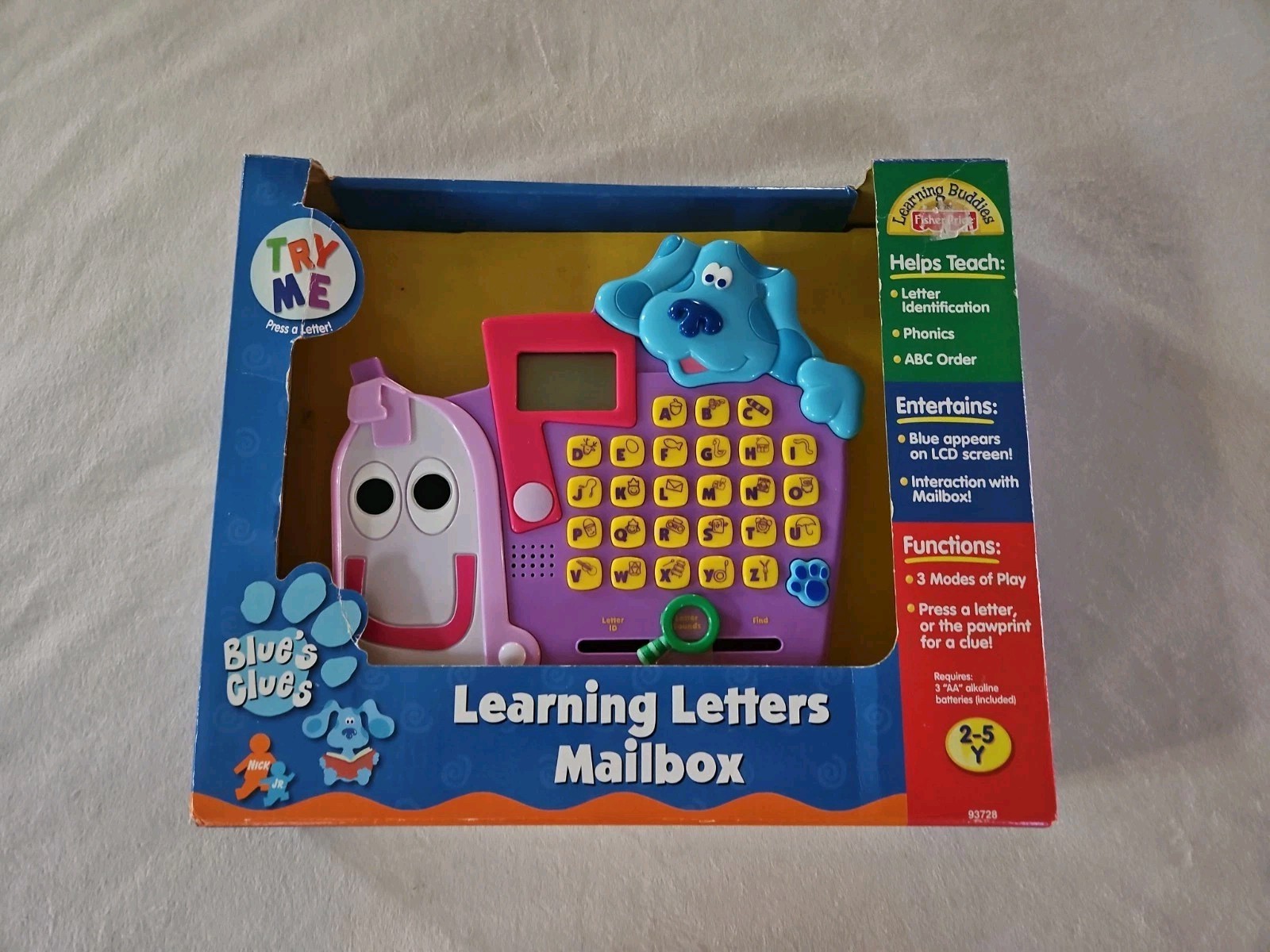 Blue’s Clues Learning Letters Mailbox ~ Brand NEW