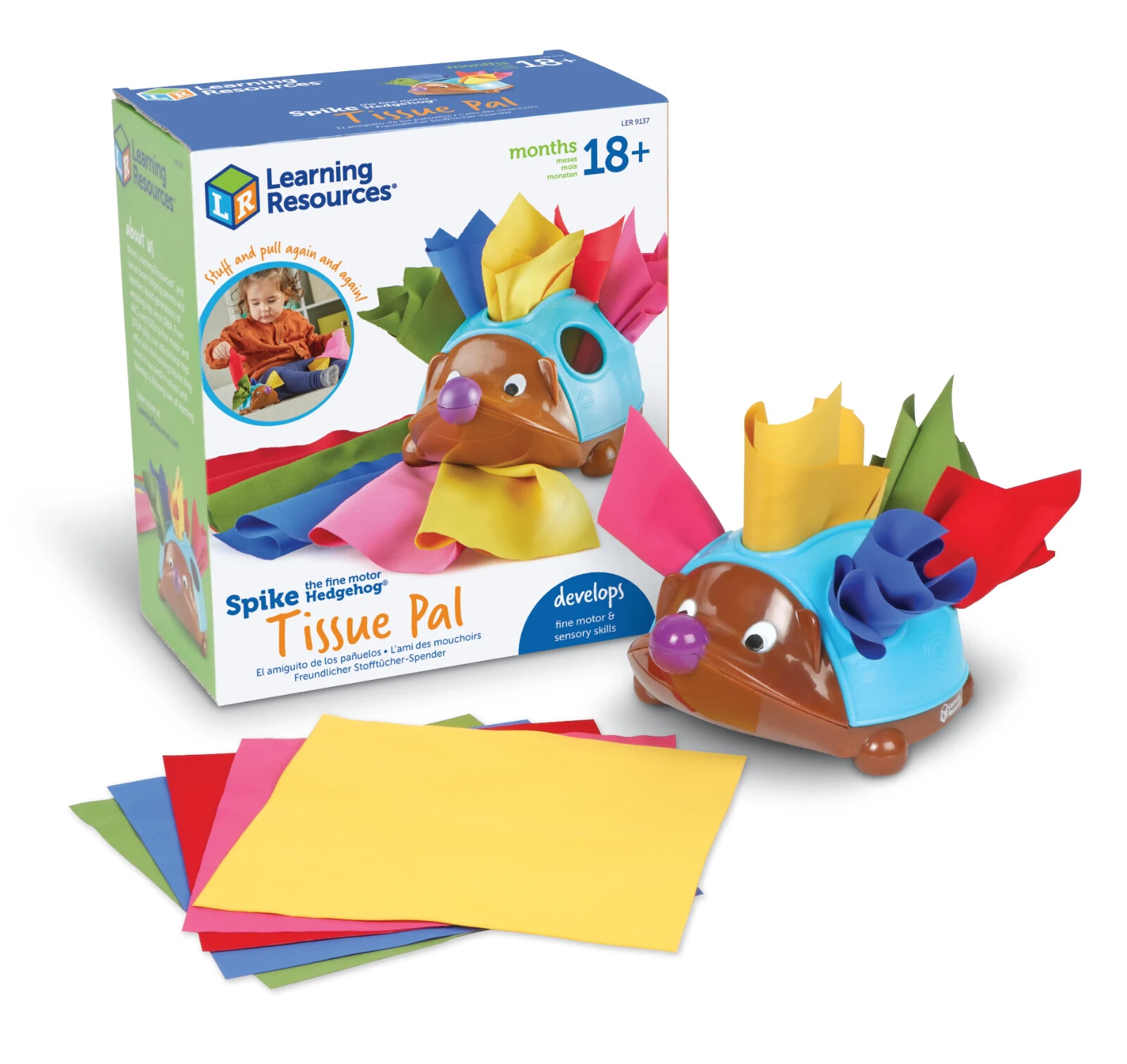 Learning Resources Spike the Fine Motor Hedgehog Tissue Time – New Open Box