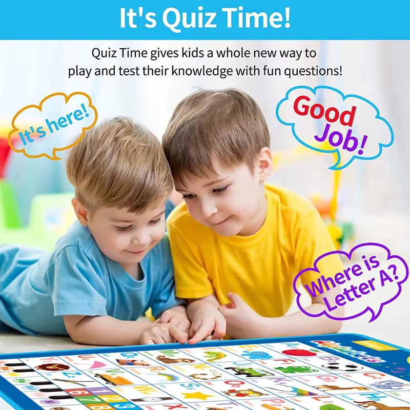 Electronic English Alphabet Wall Chart Talking ABC Letters 123S Music Poster Edu