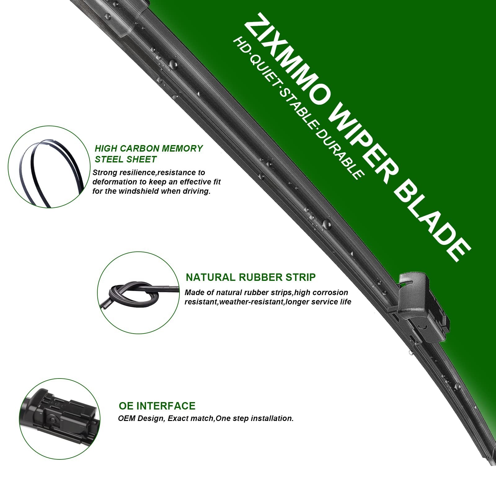 2 Factory Wiper Blades Replacement For VW Passat Jetta Scirocco Eos Golf Gti …