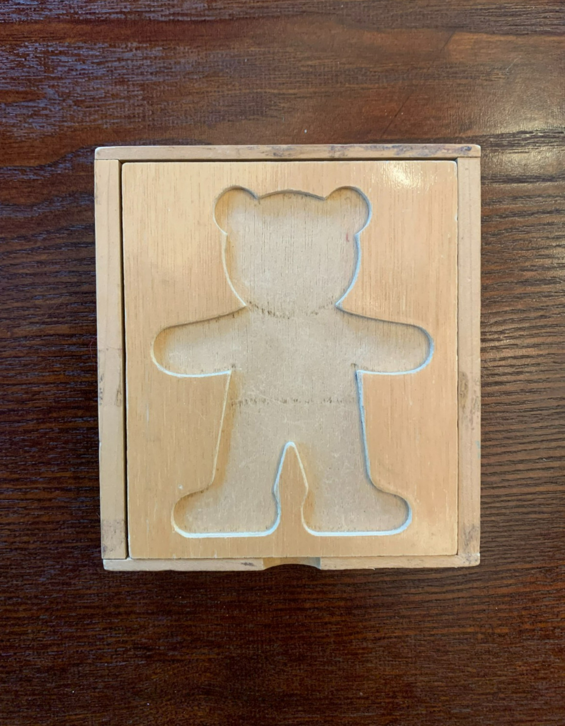 Vintage 2002 Schylling EMMA Moody Wooden Bear Educational Emotions Puzzle 18 Pcs