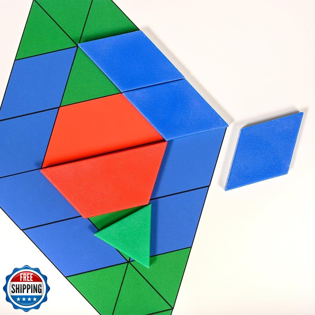 Learning Advantage Pattern Block Activity Cards – In-Home Learning Activity f
