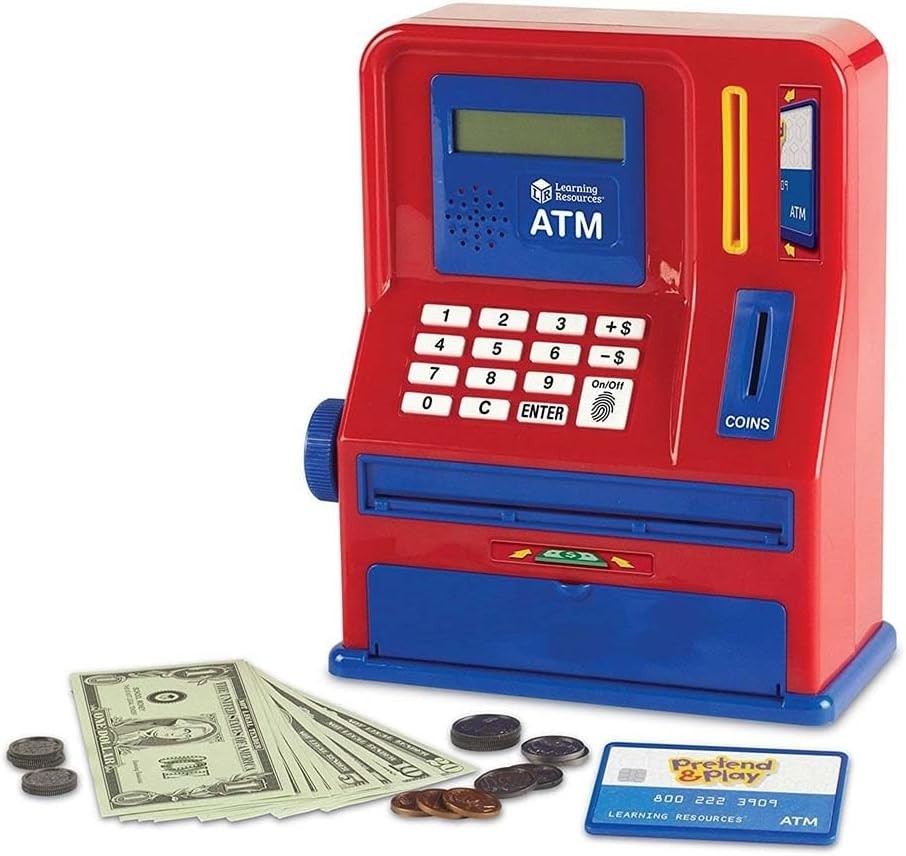 Learning Resources Electronic Piggy Bank Money ATM Pretend Play Teaching Kid