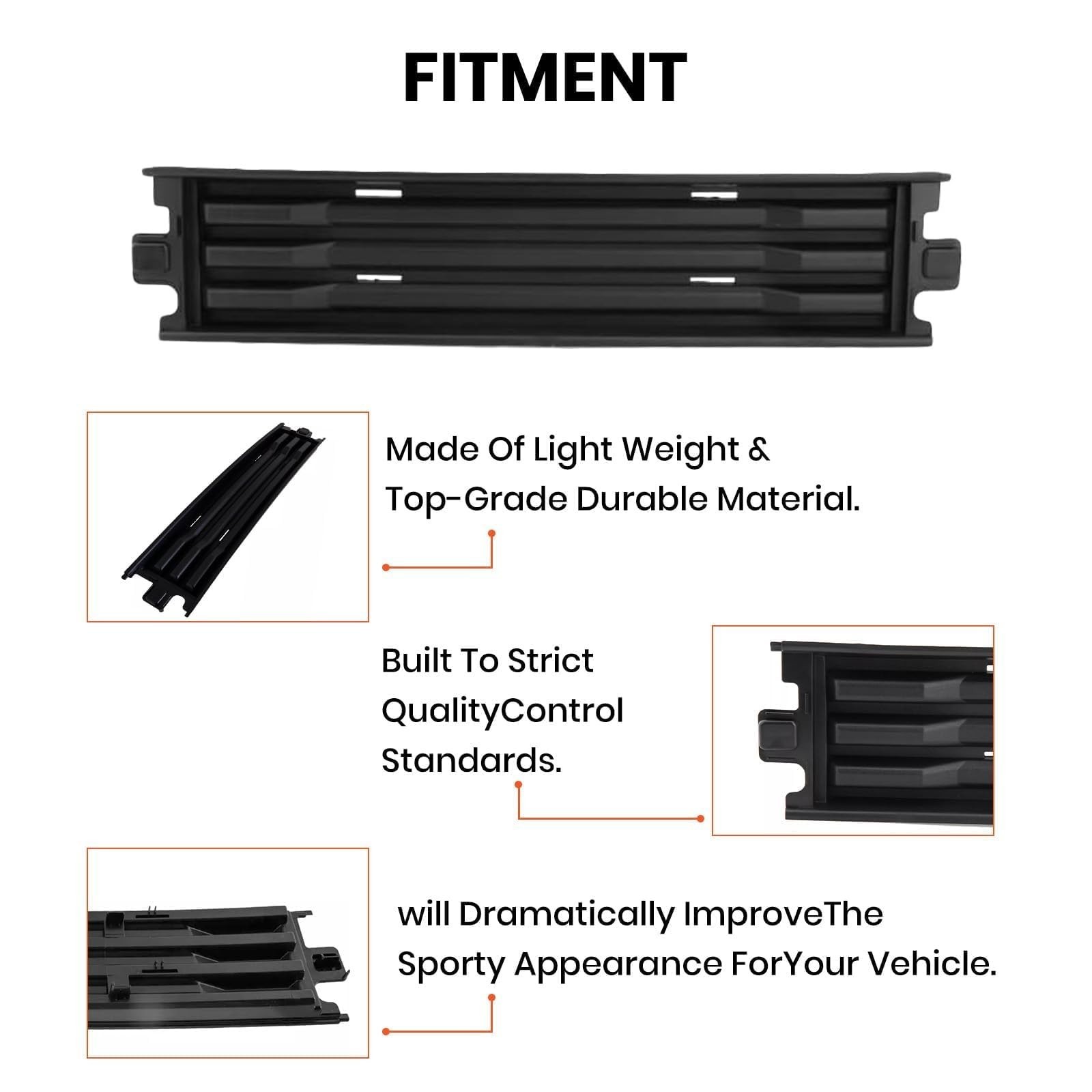 Front Bumper Trim Compatible with Ford F150 2018 2019 2020 xlt Middle Front B…