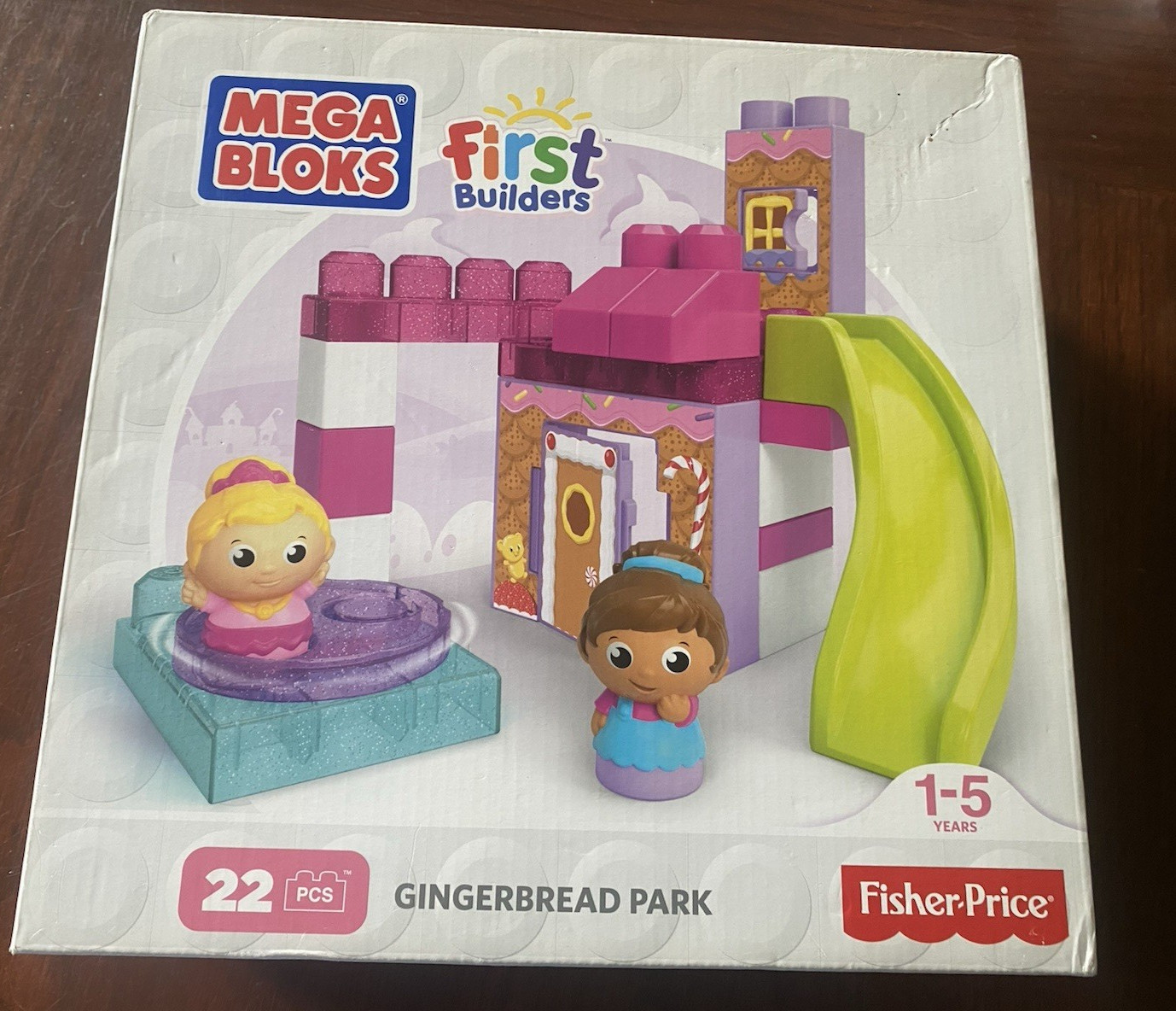 Fisher-Price Mega Bloks Toy First Builders Gingerbread Park NOS Unopened