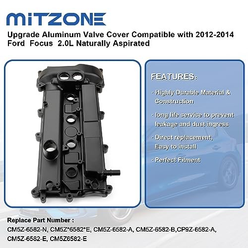 MITZONE Aluminum Valve Cover Ford Focus 2.0L 2012-2014
