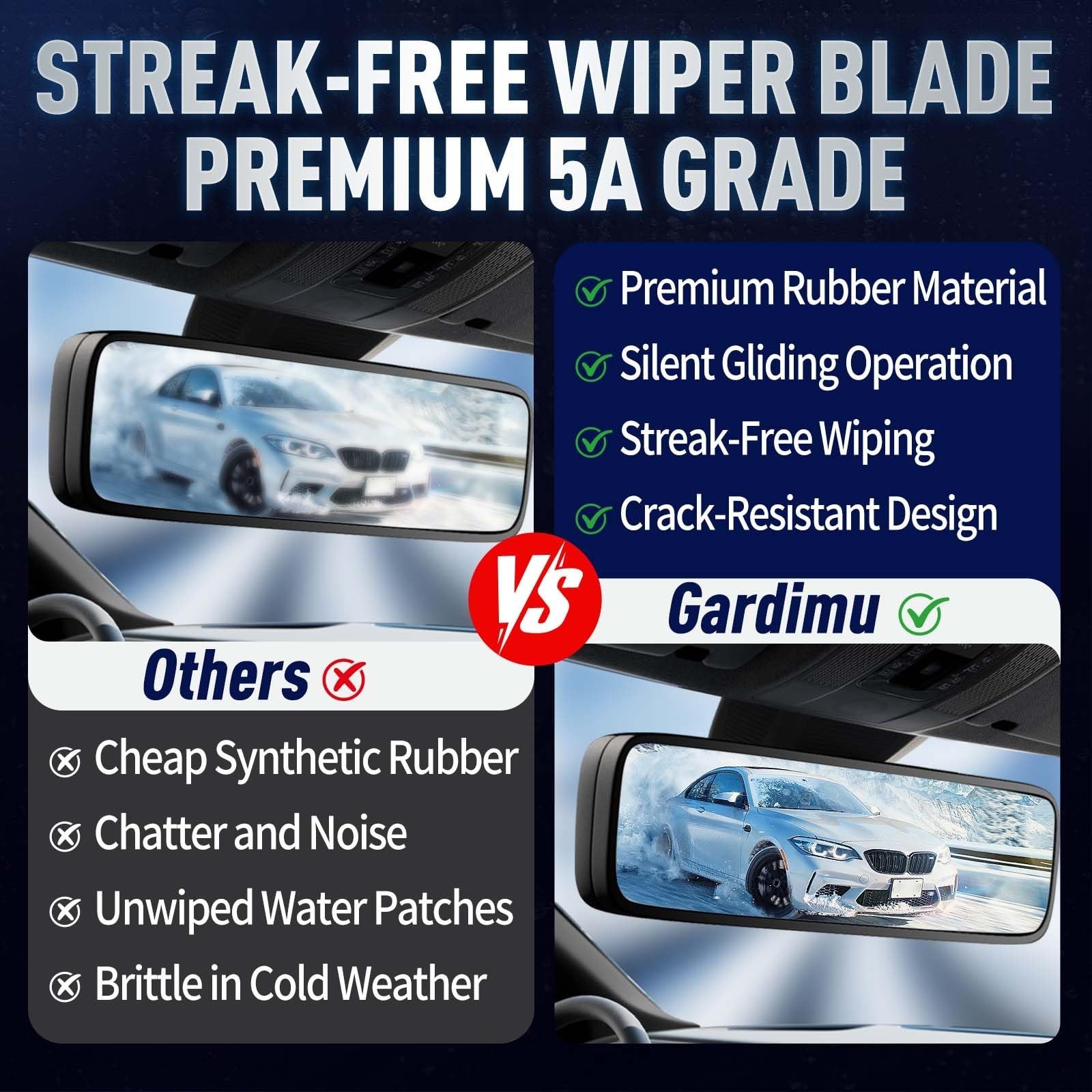 10″ Rear Wiper Blades for Toyota Highlander 2025-2026 RAV4 2018-2013 Corolla …