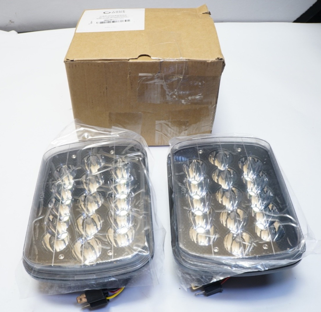 NEW TRUE MODS 7×6 5×7 LED Headlights H6054 H5054 Black [Low/High Sealed Beam