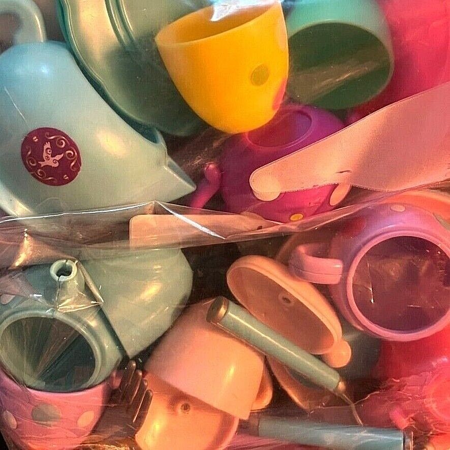 You Pick Replacement Misc Toy Plastic Tea Sets Cups Saucers Plates Utensils Lids