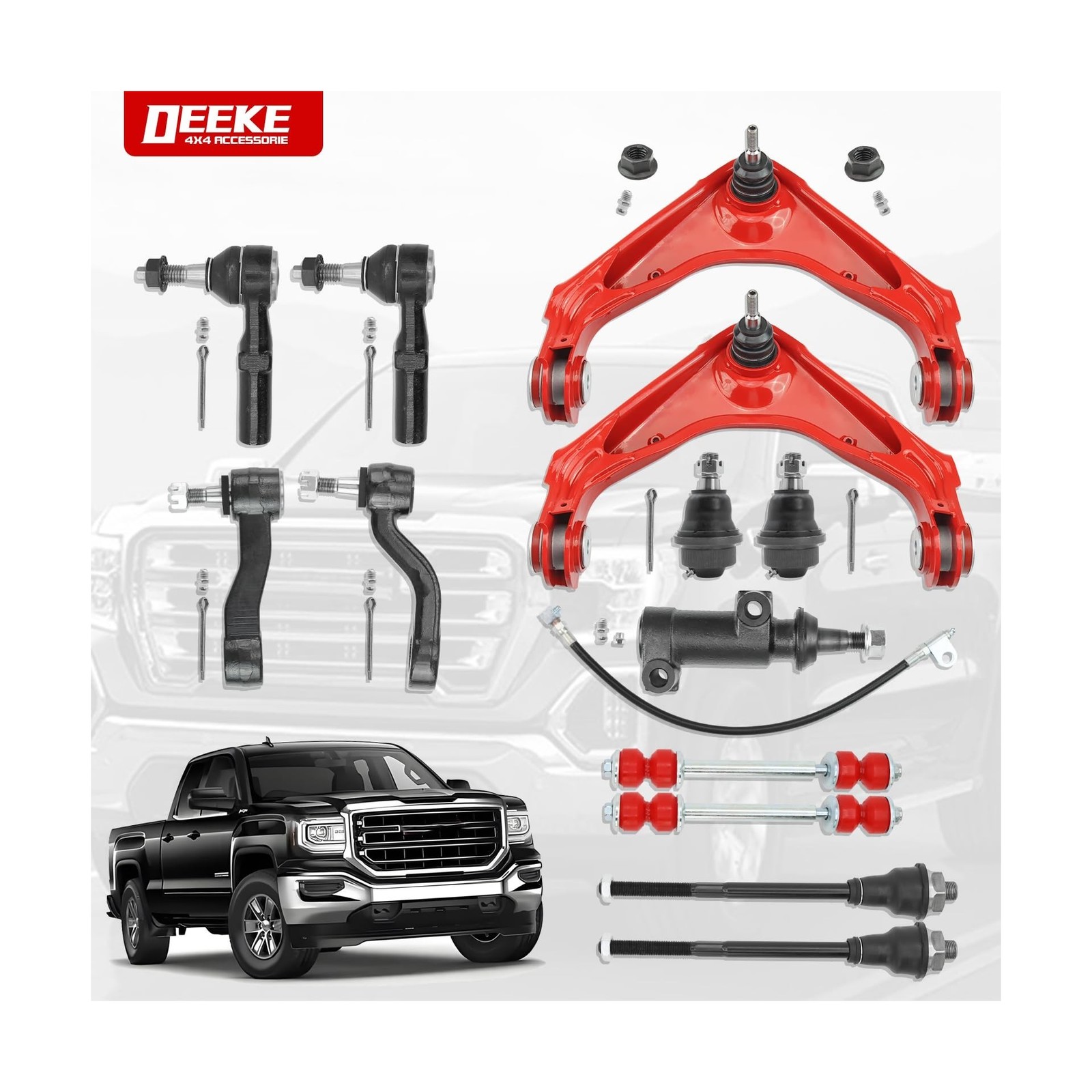 13PC Front End Suspension Kit for Chevy Silverado GMC Sierra 2500HD 3500HD,Su…