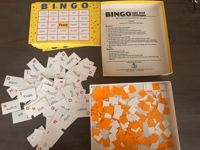 Bingo Sight Word Challenges game- Ages 5+ Frank Schaffer Publications