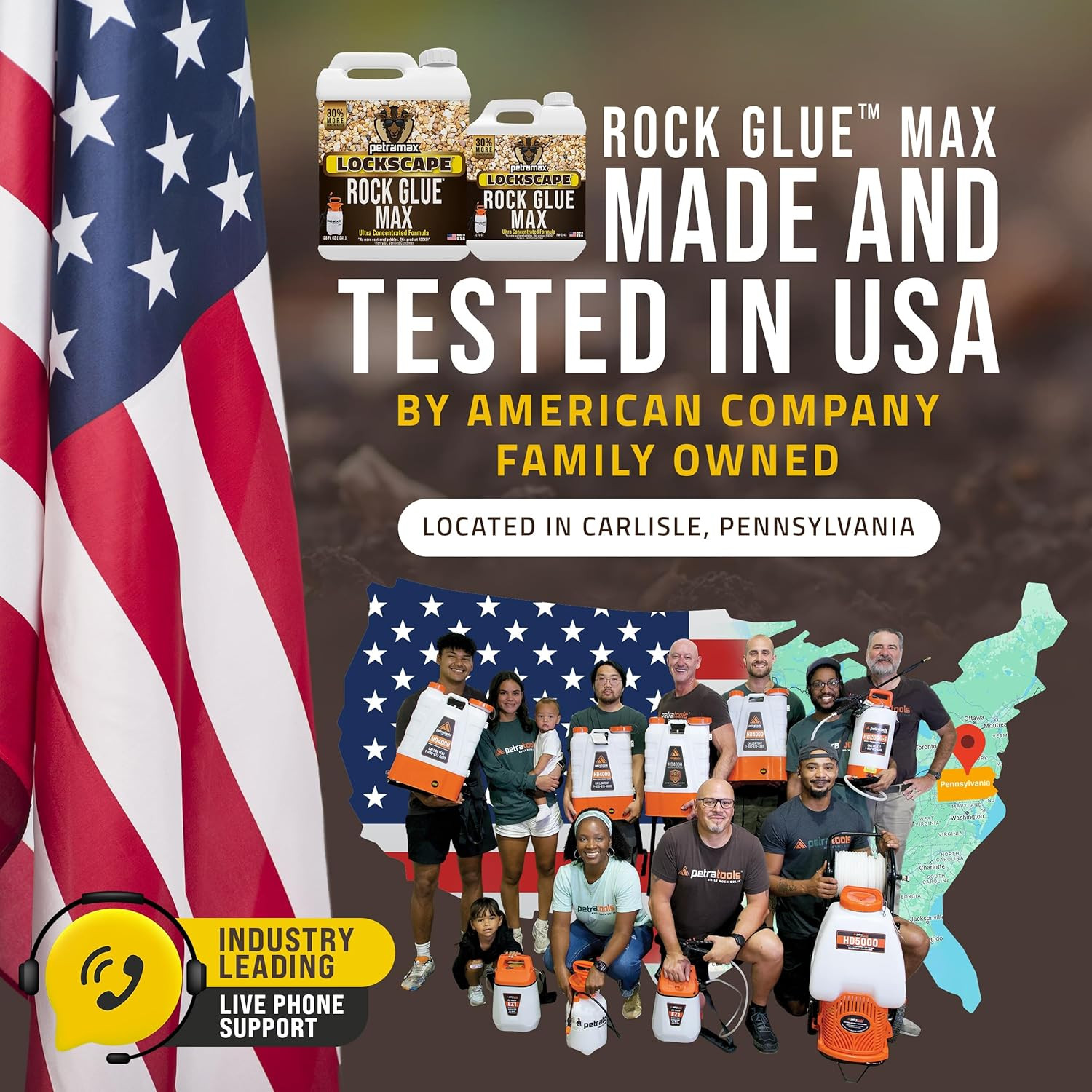 Max Rock Glue for Landscaping, 32 Ounce – Ground Coverage & Pet Safe Mulch Glue