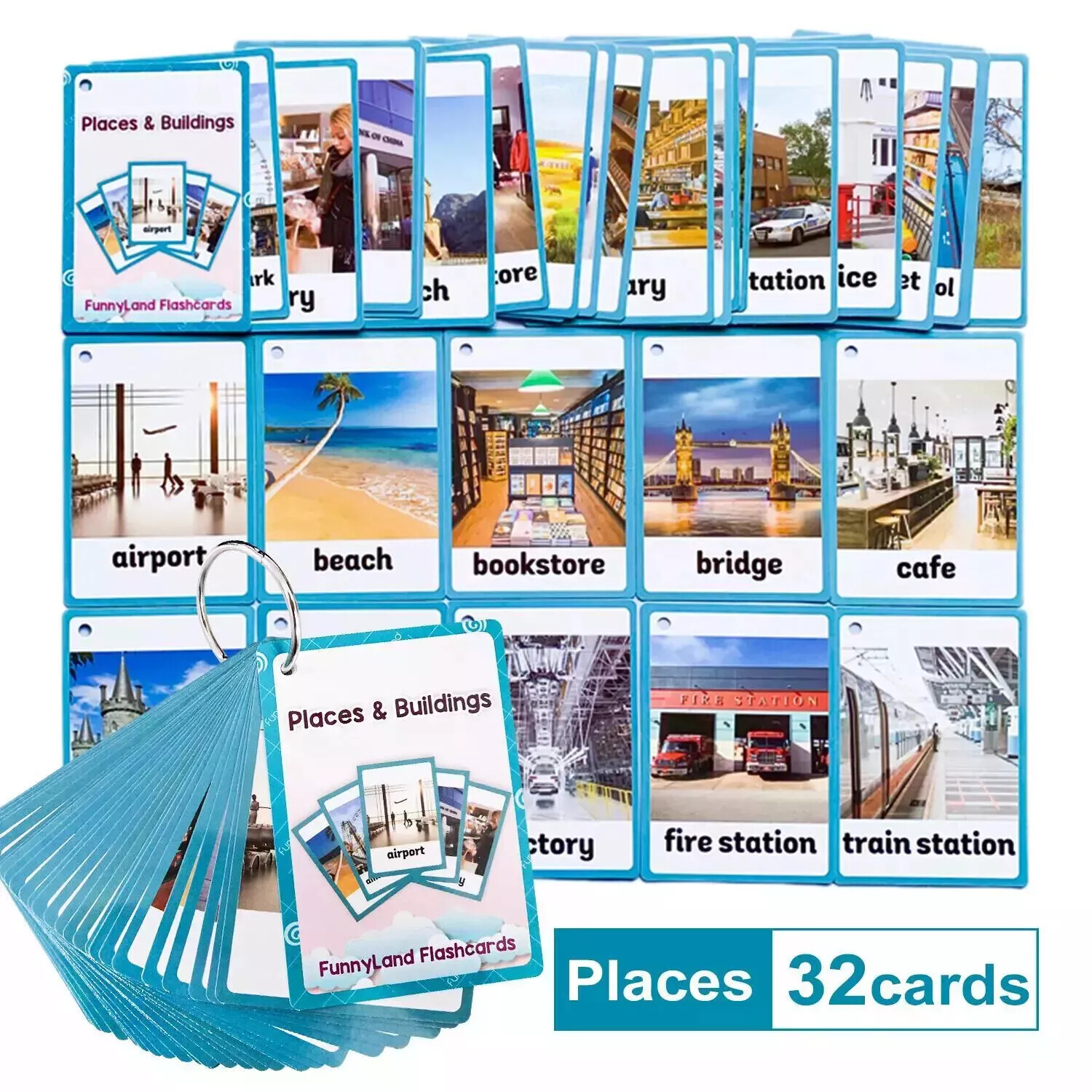 English Words Learning Flashcards for Kids 3-6 Years Reading Enlightenment Toys