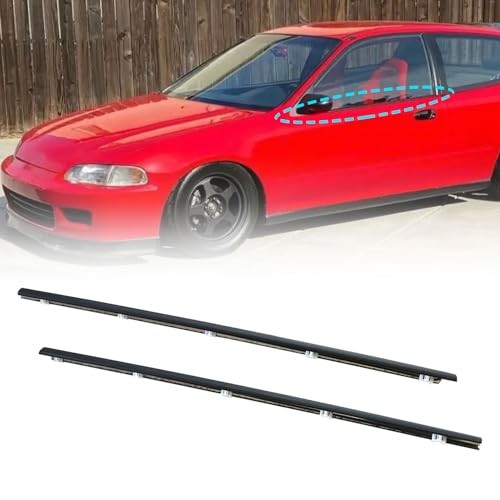 FZJDSD 2PCS Left & Right Side Window Door Molding Outer 72410-SR3-003