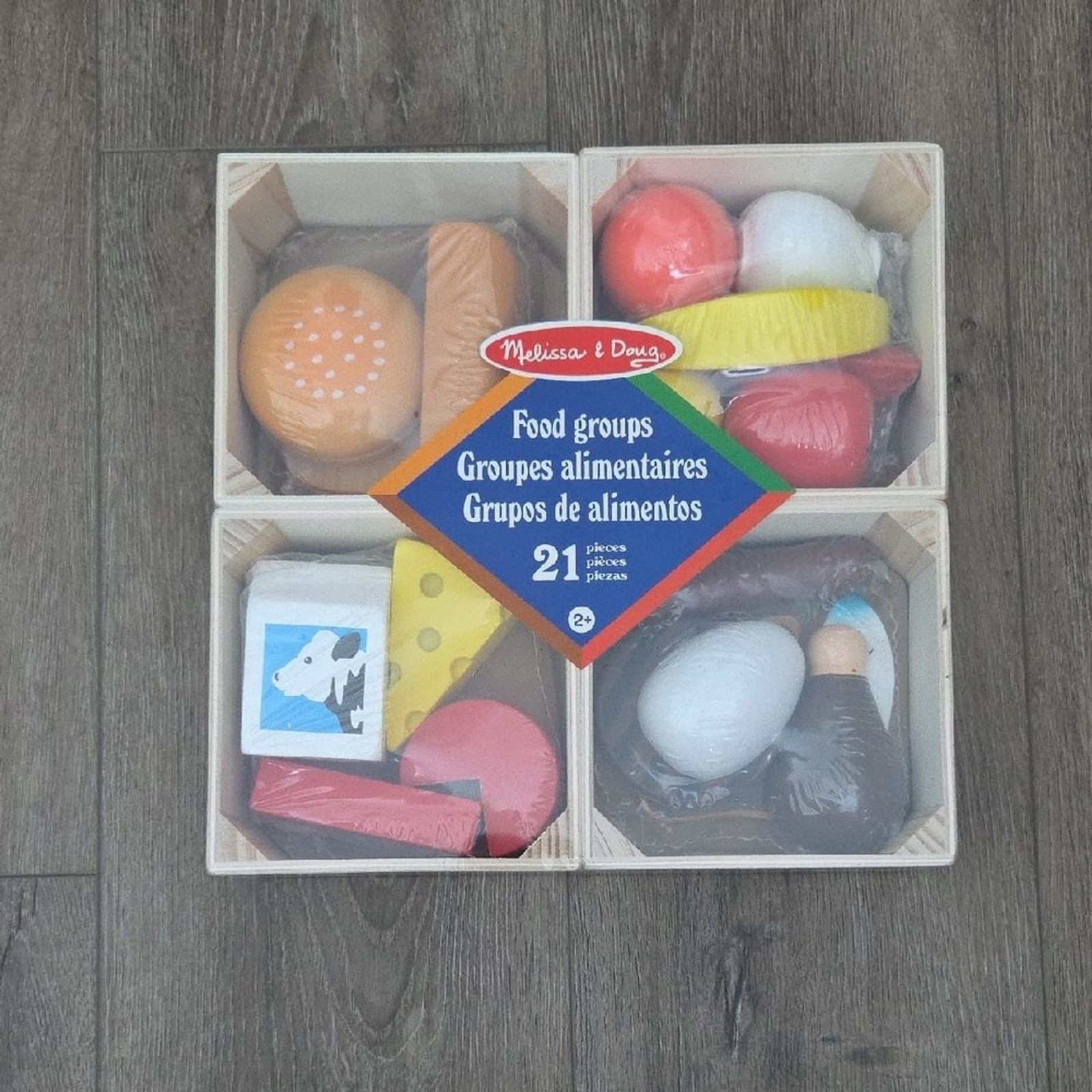 Melissa & Doug Food Groups Play Set – Red, Yellow, White
