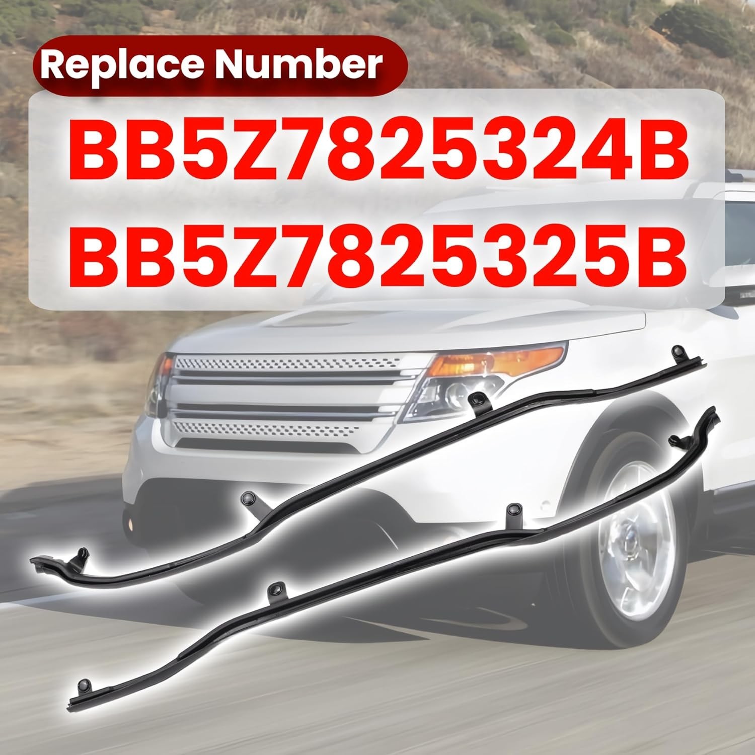Weather Strip for Door Seal Stripping Compatible with Ford Explorer 2011 2012 20