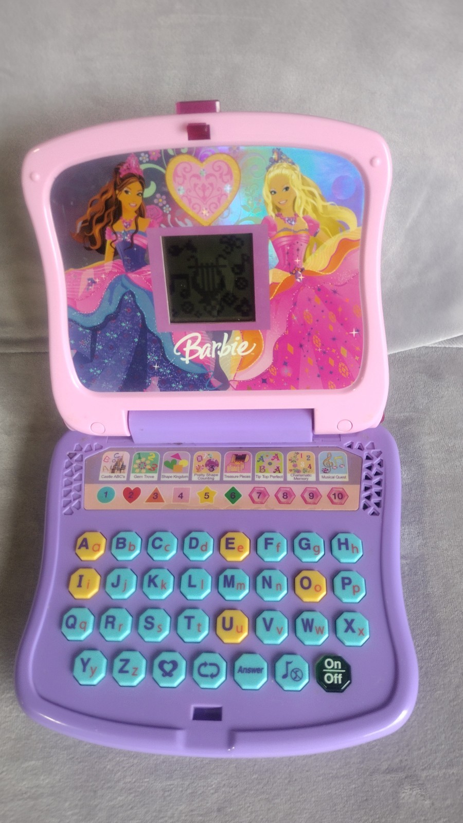Barbie Educational Game by Oregon Scientific DJ68 ABCs Memory Counting Preowned