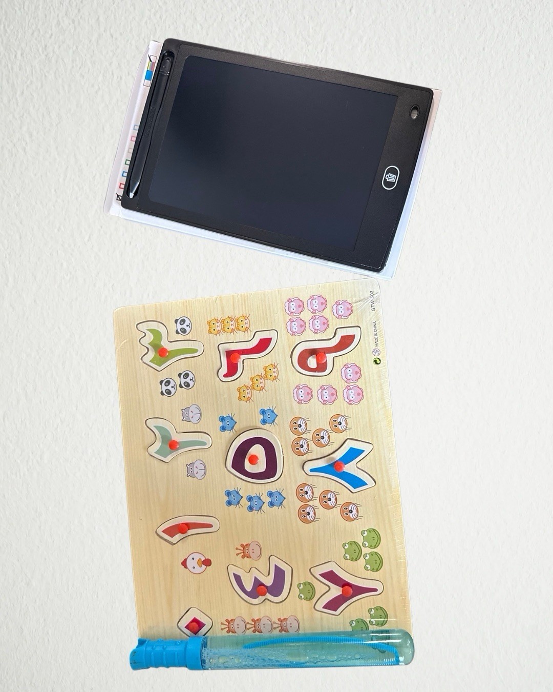 Arabic Numbers 3D Puzzle For Kids with Writing Tablet, Gift Set For Ramadan/Eid
