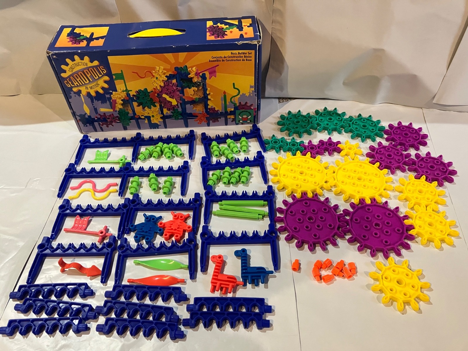 Gearopolis Construction In Motion Discovery Toys Vintage 1991 Missing 6 Pieces