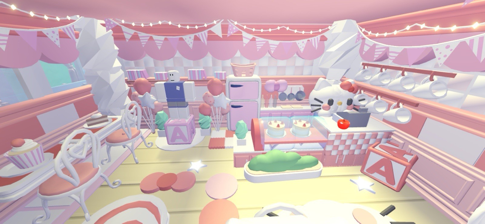 Hello Kitty Themed Cafe❤️Glitch Build House ❤️ Adopt Me Home