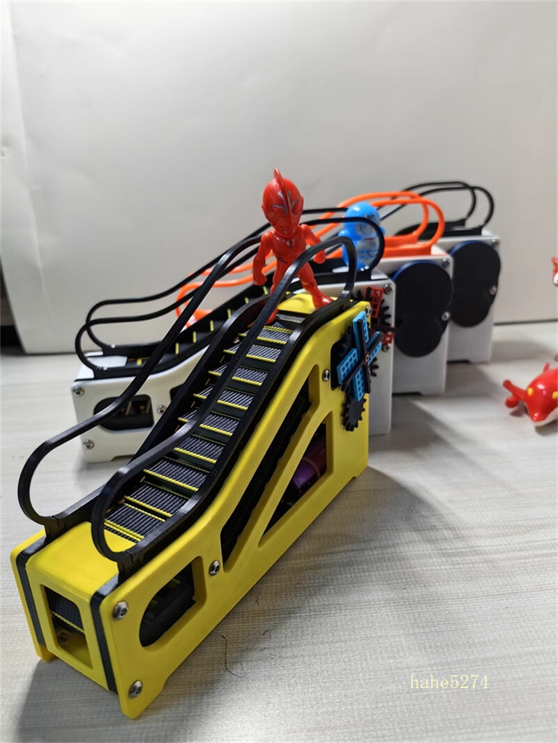 Simulation 3D Printed Escalator Lift Button Elevator Scene Model Children Toy