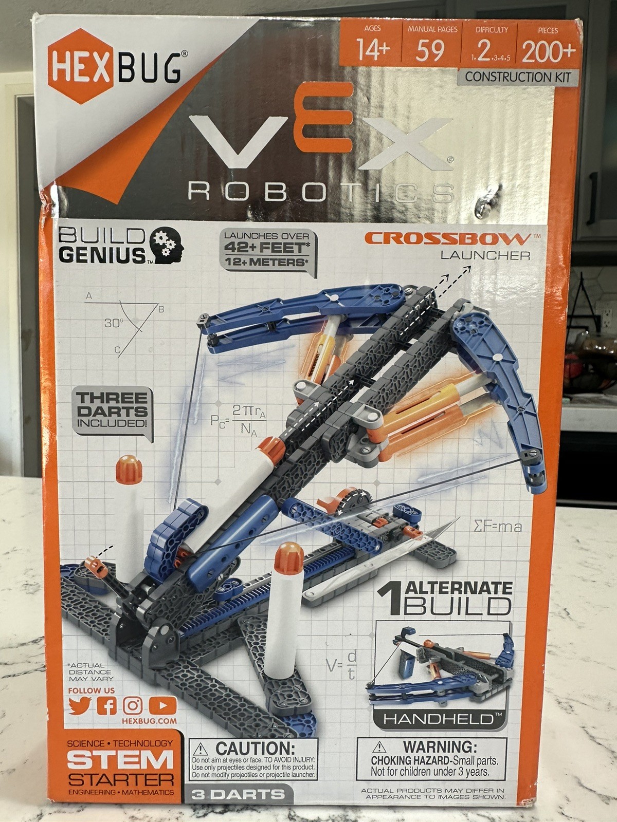 Hex Bug VEX ROBOTICS CROSSBOW Launcher Stem Starter Build Kit 200+ Pieces NEW