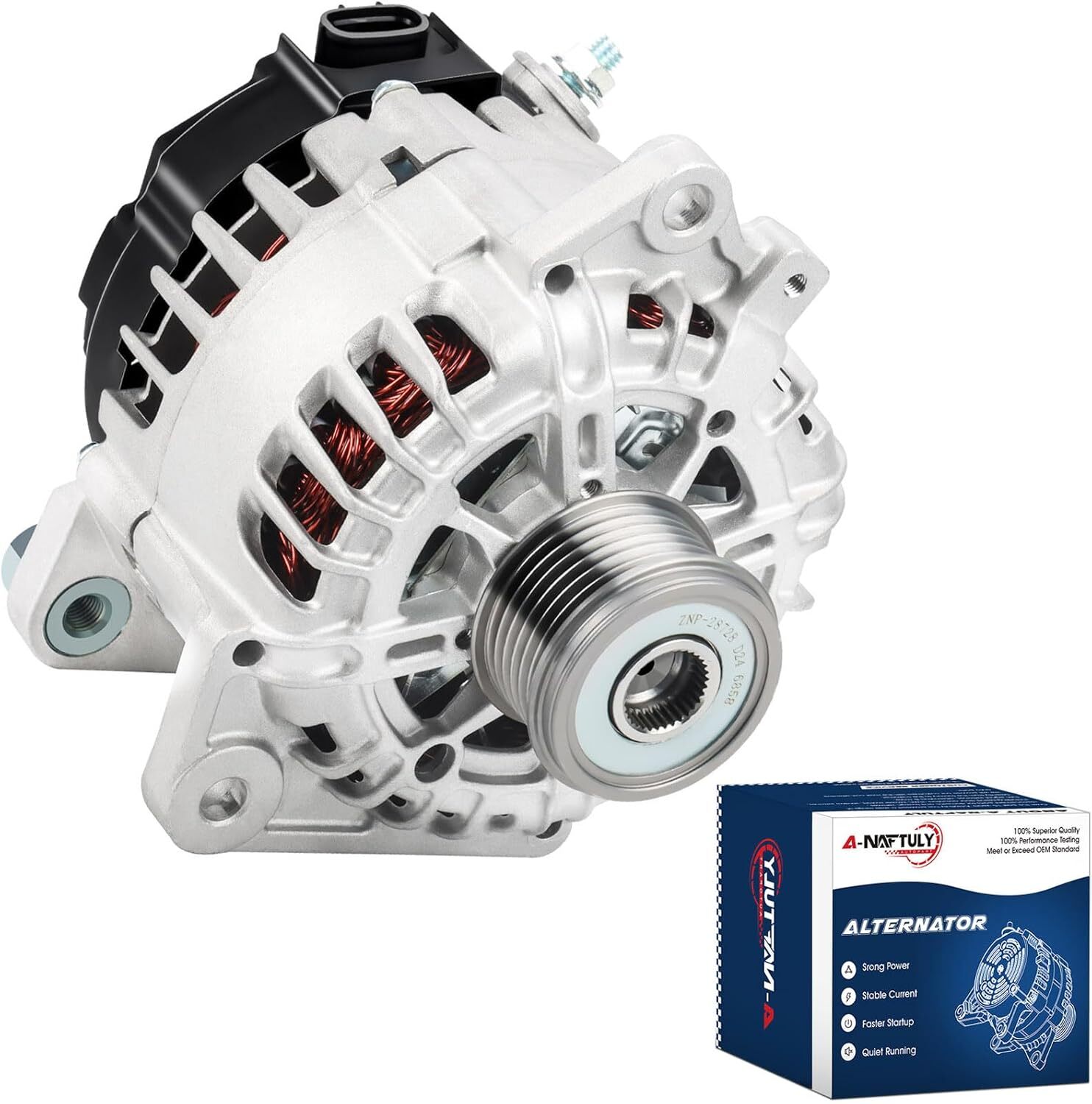 Alternator Compatible with 2007-2013 Nissan Altima L4 2.5L, 2007-2012 Sentra,
