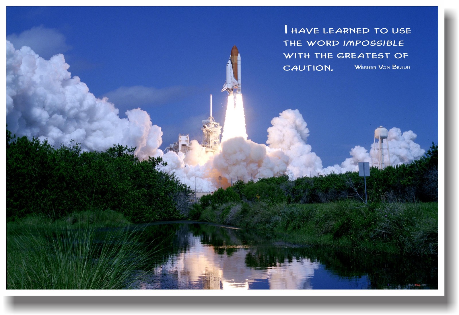 I have learned Quote Space Shuttle Motivational POSTER