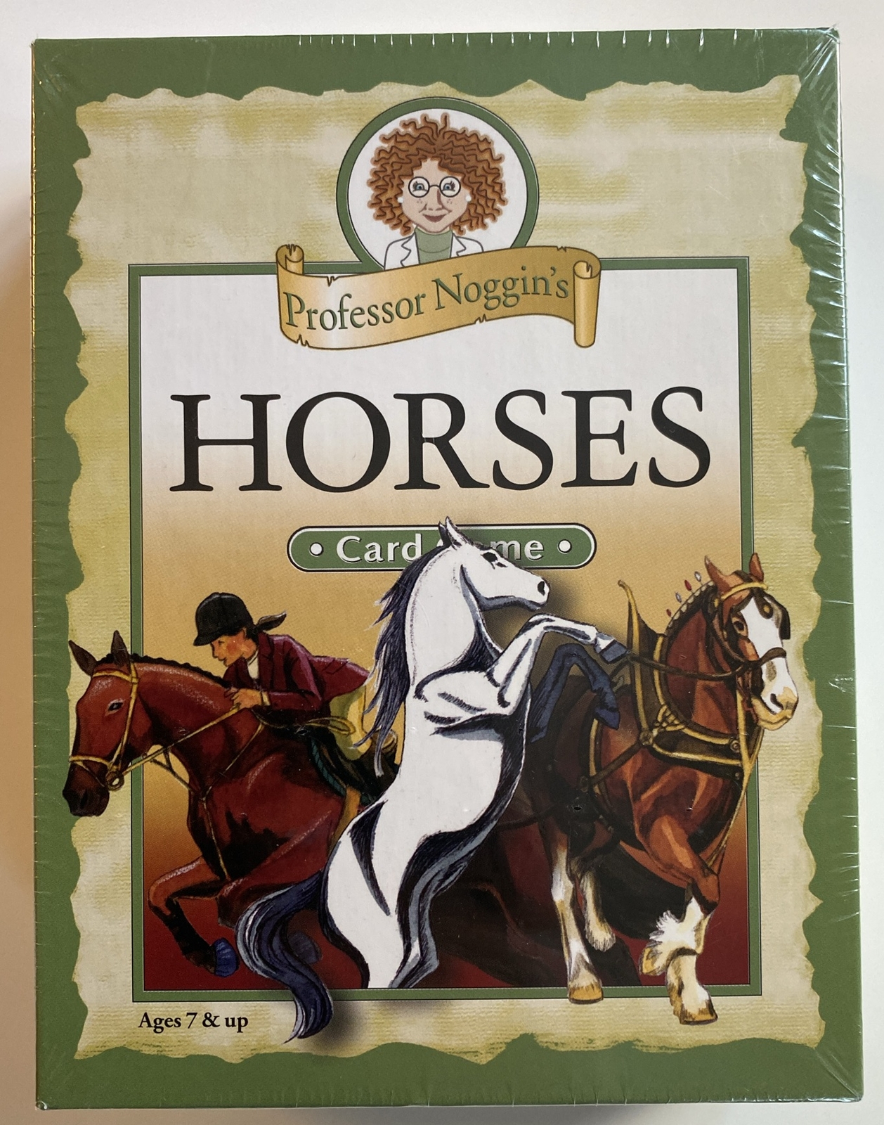 Professor Noggin’s Horses Card Game, Outset Media, Educational Trivia Kids -Rare